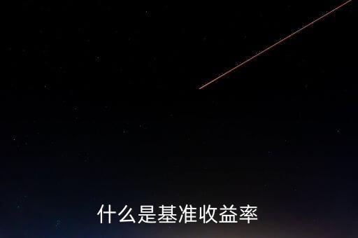 什么是基準收益率，什么是基準收益率