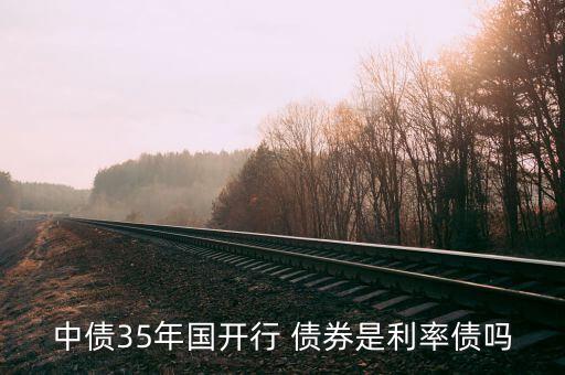 中債35年國(guó)開行 債券是利率債嗎