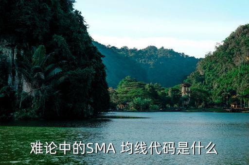 難論中的SMA 均線代碼是什么