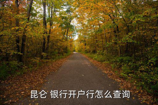  昆侖 銀行開(kāi)戶(hù)行怎么查詢(xún)