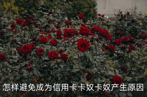 成卡奴怎么辦,避免成為信用卡奴，你必須知道