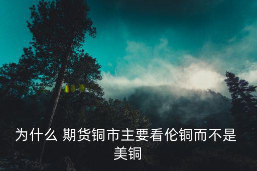 美銅期貨怎么看,期貨市場(chǎng)是現(xiàn)貨合約交易場(chǎng)所