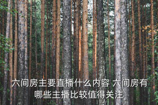  六間房主要直播什么內(nèi)容 六間房有哪些主播比較值得關注