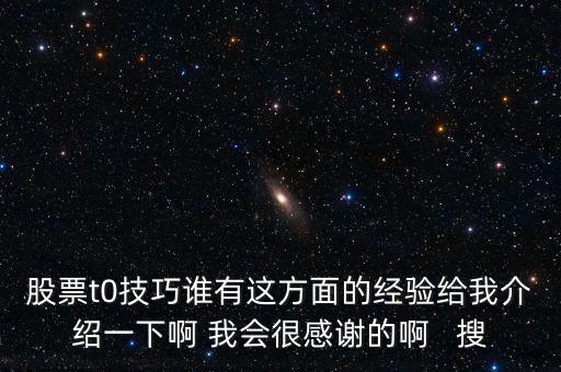 1操0的有什么技巧，股票t0技巧誰有這方面的經(jīng)驗(yàn)給我介紹一下啊 我會(huì)很感謝的啊   搜