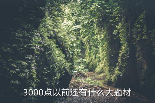 300073有什么題材，3000點(diǎn)以前還有什么大題材