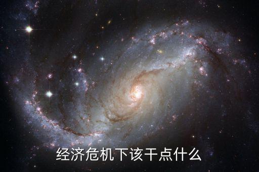 經濟危機下該干點什么