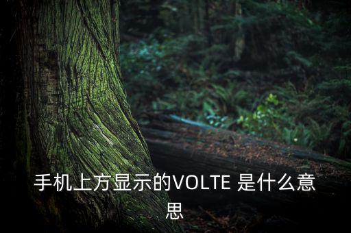 手機volte是什么意思，手機上方顯示的VOLTE 是什么意思