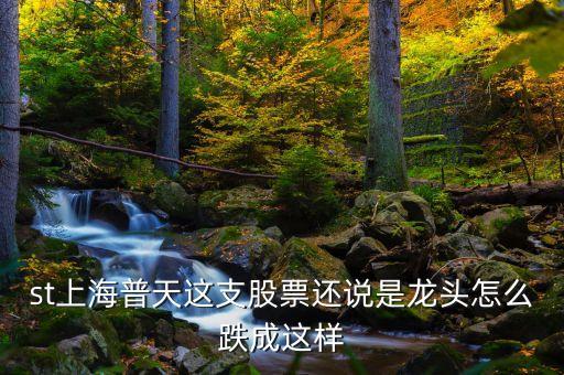 上海普天什么時間上市，st上海普天這支股票還說是龍頭怎么跌成這樣