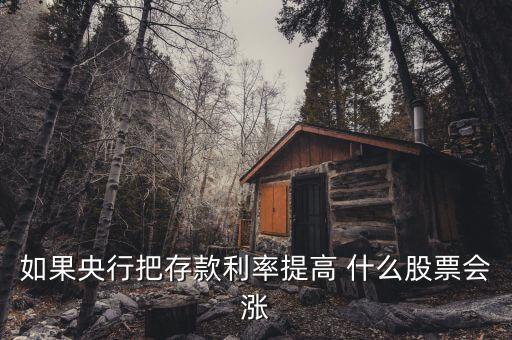 利率上升買什么股，如果央行把存款利率提高 什么股票會(huì)漲