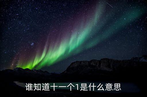 銀行說的逾期10個(gè)1是什么意思，誰知道十一個(gè)1是什么意思