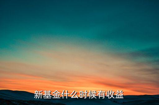 新基金什么時(shí)候有收益，新基金什么時(shí)候有收益