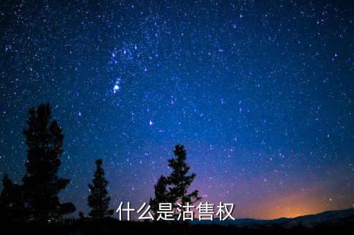 沽售是什么意思，什么是沽售權(quán)