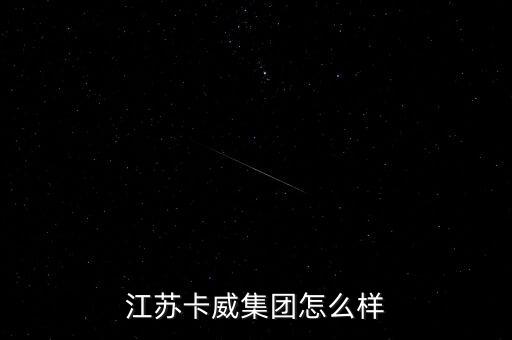 江蘇卡威集團是什么性質(zhì)的企業(yè)，我剛大學畢業(yè)學的是汽車制造與裝配請問一下江蘇卡威公司怎么