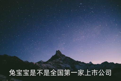 兔寶寶股是什么公司，兔寶寶是什么上市公司