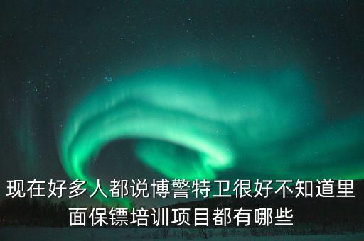 現(xiàn)在好多人都說(shuō)博警特衛(wèi)很好不知道里面保鏢培訓(xùn)項(xiàng)目都有哪些