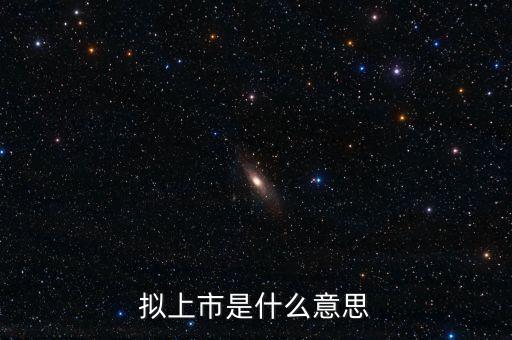 擬ipo什么意思，什么是擬上市