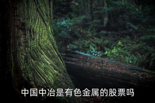 中國中冶屬于什么板塊，中國中冶在哪個 版塊