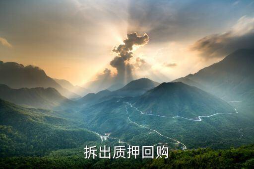 拆出質(zhì)押贖回什么意思，股票質(zhì)押式回購是啥意思