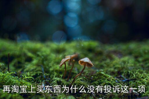 為什么消費者網(wǎng)購不維權(quán)，再淘寶上買東西為什么沒有投訴這一項