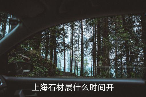 上海石墨烯大會什么時候開，上海石材展什么時間開
