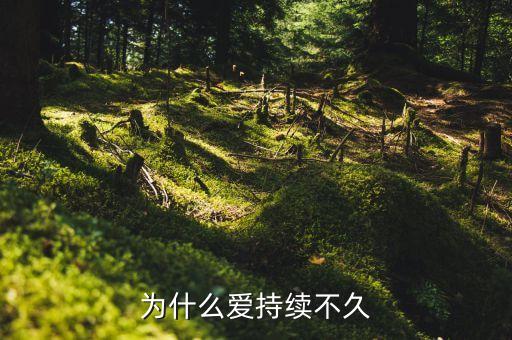 為什么持久率不久，為什么愛持續(xù)不久