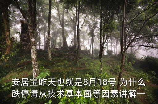 安居寶為什么虧損，安居寶昨天也就是8月18號 為什么跌停請從技術(shù)基本面等因素講解一