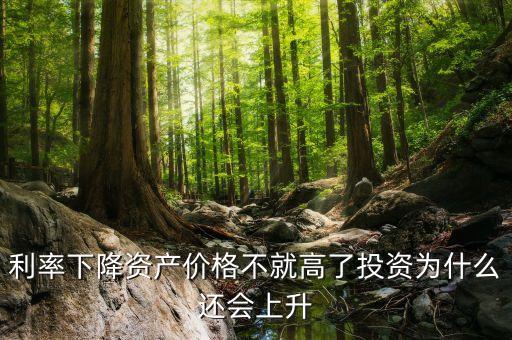 為什么利率下降投資會增加，為什么利率下降會導致股價上升