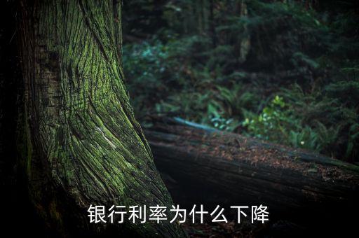 為什么銀行存款利率下調(diào)，銀行利率為什么下降
