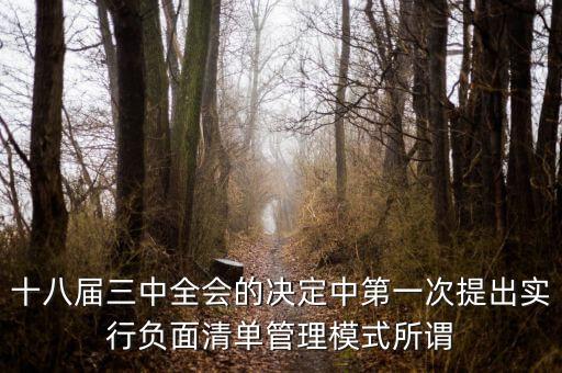 市場準(zhǔn)入負(fù)面清單制度是什么，為什么要制定市場準(zhǔn)入負(fù)面清單