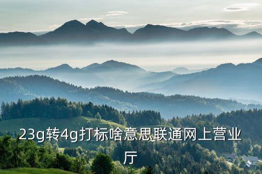 4g固網(wǎng)打標(biāo)什么意思，請(qǐng)問聯(lián)通4G固網(wǎng)打標(biāo)這是什么意思今天上午去營(yíng)業(yè)廳變更了套餐