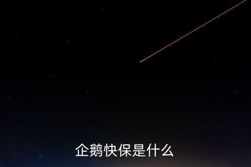 快保保險(xiǎn)是什么公司，企鵝快保是什么