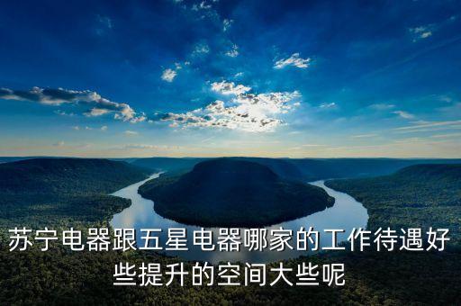 五星電器運營和蘇寧有什么不同，蘇寧電器跟五星電器哪家的工作待遇好些提升的空間大些呢