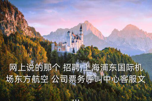 網(wǎng)上說的那個(gè) 招聘,上海浦東國際機(jī)場東方航空 公司票務(wù)呼叫中心客服文...