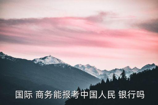 國(guó)際商務(wù)專業(yè)能考銀行