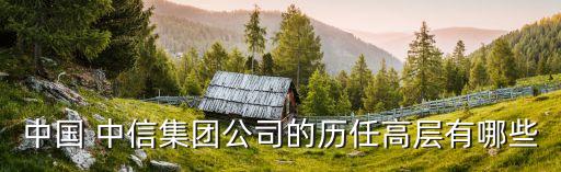 中國(guó) 中信集團(tuán)公司的歷任高層有哪些