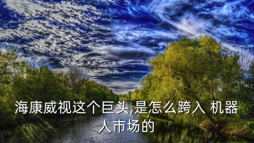 ?？低曔@個巨頭,是怎么跨入 機(jī)器人市場的