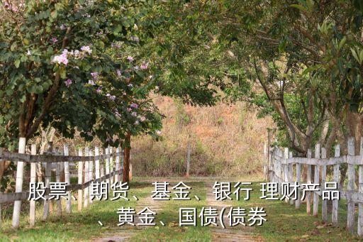  股票、期貨、基金、銀行 理財(cái)產(chǎn)品、黃金、國(guó)債(債券