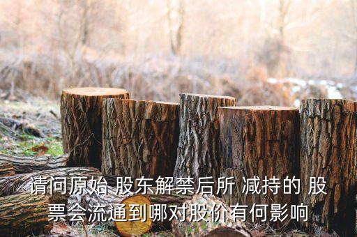請(qǐng)問原始 股東解禁后所 減持的 股票會(huì)流通到哪對(duì)股價(jià)有何影響