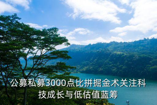 公募私募3000點比拼掘金術(shù)關(guān)注科技成長與低估值藍(lán)籌