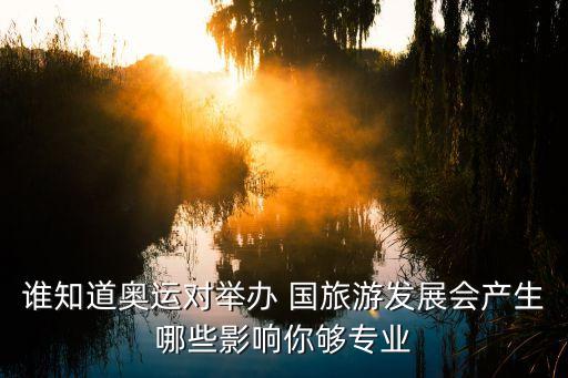 誰知道奧運(yùn)對舉辦 國旅游發(fā)展會(huì)產(chǎn)生哪些影響你夠?qū)I(yè)