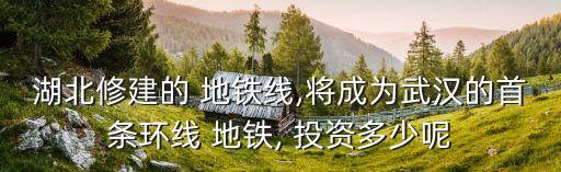 湖北修建的 地鐵線(xiàn),將成為武漢的首條環(huán)線(xiàn) 地鐵, 投資多少呢
