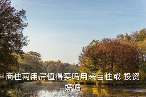商住兩用房值得買(mǎi)嗎用來(lái)自住或 投資好嗎