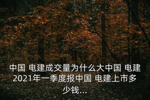 中國(guó)電建什么時(shí)候開盤,電建新能源什么時(shí)候上市