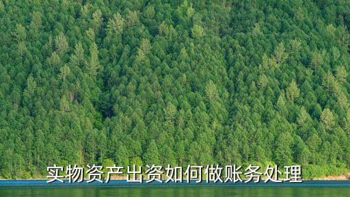 實物資產(chǎn)出資如何做賬務處理
