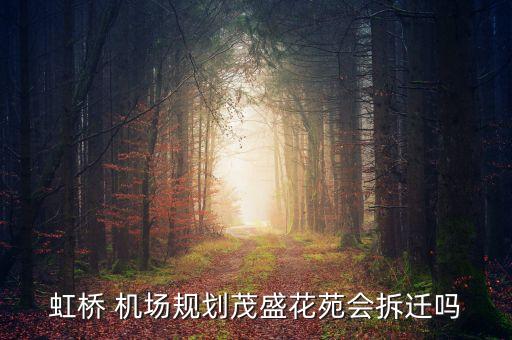 虹橋 機場規(guī)劃茂盛花苑會拆遷嗎