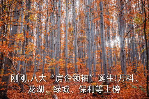 剛剛,八大“房企領(lǐng)袖”誕生!萬(wàn)科、龍湖、綠城、保利等上榜
