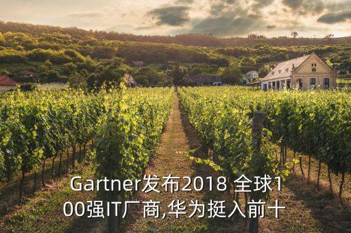 Gartner發(fā)布2018 全球100強IT廠商,華為挺入前十