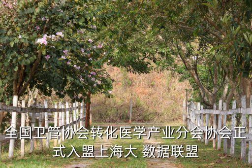 全國衛(wèi)管協(xié)會轉化醫(yī)學產(chǎn)業(yè)分會協(xié)會正式入盟上海大 數(shù)據(jù)聯(lián)盟