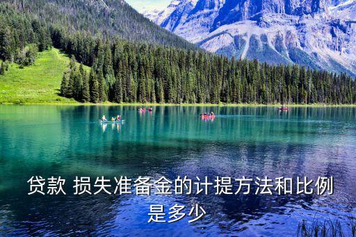  貸款 損失準(zhǔn)備金的計提方法和比例是多少