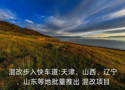  混改步入快車道:天津、山西、遼寧、山東等地批量推出 混改項(xiàng)目